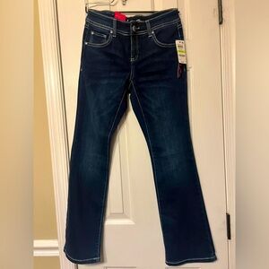 INC International Concepts Dark Blue Boot Cut Jeans